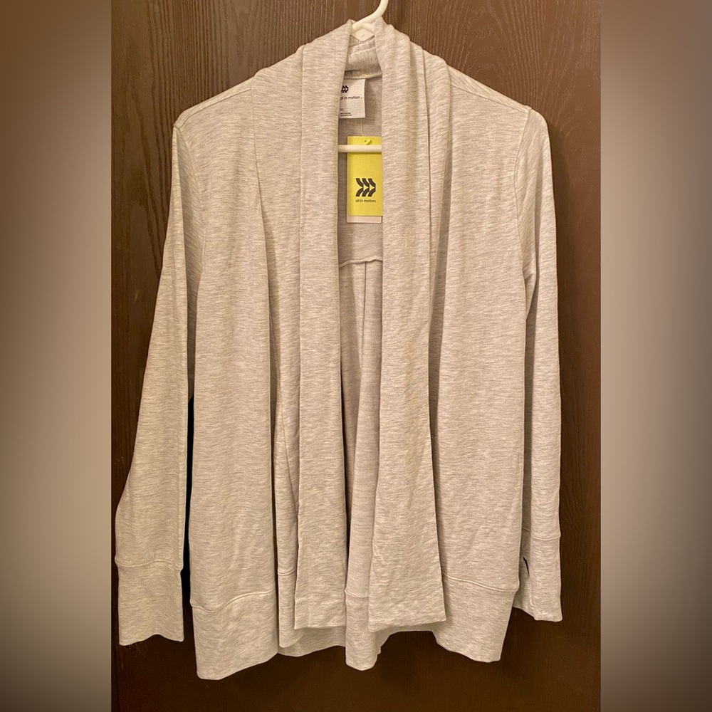 All in Motion Cardigan. New with tags. Size x-small.